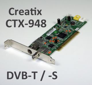PCI TV Karte Medion / Creatix CTX948 DVB T / DVB S,