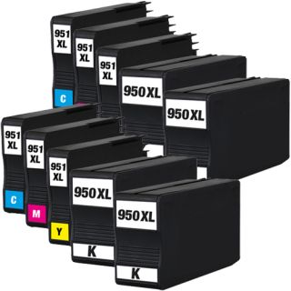 10 Patronen für HP 950 XL & 951 XL Officejet Pro 8100 Eprinter 8600