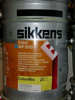 Sikkens Cetol WF 950 20l Seidenmatt Holzlasur Beschichtung Farbe Eiche