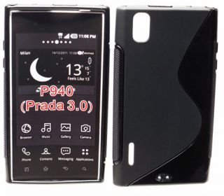 Softskin Case Design S Curve Farbe schwarz für LG P940 Prada