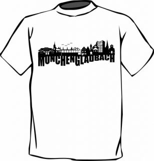WOW T Shirt Silhouette Mönchengladbach S   XXXL Gladbach Städteshirt