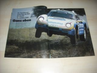 01/1986 Das Überauto Porsche 959 Paris Dakar mit 400PS in einer to