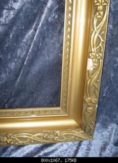 14734 Bilderrahmen Jugendstil groß Stuck floral 1900 gold frame Art