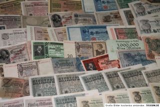 156 alte Geldscheine Notgeld Inflationsgeld + deutsch