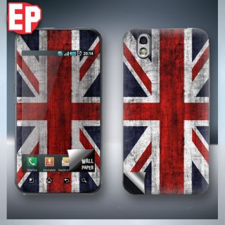 LG P970 Design Cover  UK FLAG  Optimus Black Skin für Cover