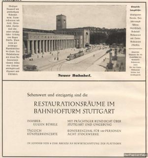 Folgende Reklamen aus Stuttgart habe ich noch in meinem Archiv und