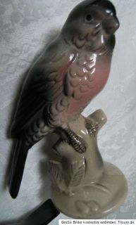 Rarität Sammlerstück Porzellan Vogel Katzhütte Art Deco Figur