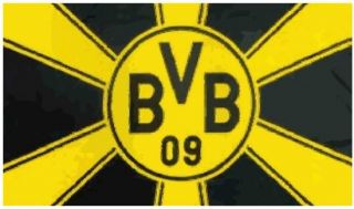 BVB Fahne Mastfahne Hissfahne Strahlen 1909 Borussia