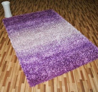 Hochflor Shaggy Teppich Lapis mit Farbverlauf lila 40mm Florhöhe