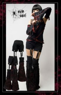 Punk Rave Gothic Strech Shorts Stülpen Röhren Visual Kei Hosen