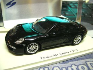 PORSCHE 911 991 Carrera s 2012 black schwarz Spark Resin Highenddetail