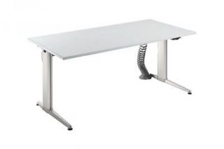 elektrisch höhenverstellbarer Steh Sitz Schreibtisch grau 160 x 80cm