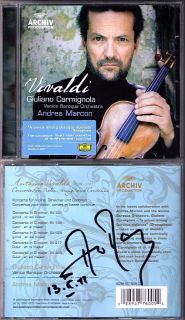 Giuliano CARMIGNOLA VIVALDI Violinkonzerte World Premire ANDREA MARCON