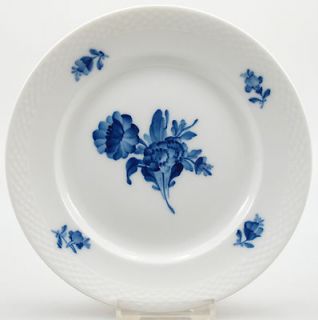12 29) Royal Copenhagen Blaue Blume glatt Dessertteller 19 cm, 1