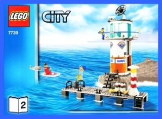 LEGO BAUANLEITUNG 7739 City Küstenwache Leuchtturm 996