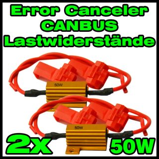 2x Lastwiderstand LED Birnen Error Canceller CANBUS Boardcomputer 21W