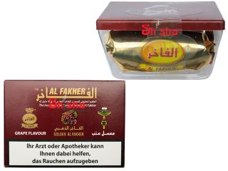 Al Fakher Gold Shisha Tabak Schwarze Traube 200g (10.95 Euro pro 100