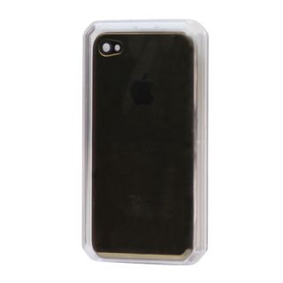 Gold Effekt Stainless Steel Back Cover iPhone 4S Oberschale Tasche