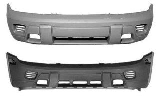 2002 2008 Chevy Trailblazer Front Bumper No Fog Painted 382E Pewter