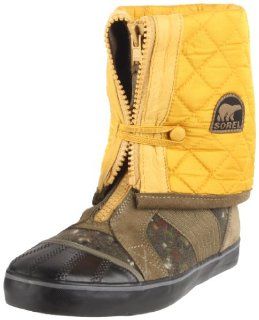Boot Women Monospot Felt Sneaker,Dark Olive/ Nugget Gold,5 M US Shoes