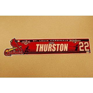 St. Louis Cardinals Joe Thurston 2009 Opening Day Locker