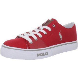 Polo Ralph Lauren Mens Cantor Low Fashion Sneaker,Red,7 D US: Shoes