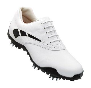 LoPro Golf Shoes 97239 Womens White/Black Wide 7.5