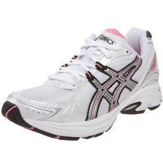 ASICS Womens GEL Kanbarra 5 Running Shoe,White/Black/Pink,10 M Shoes