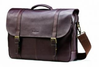 Samsonite Columbian Leather Flapover Case, Brown, One Size
