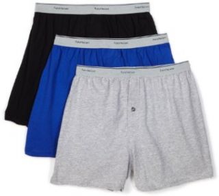 Fruit of the Loom Mens 3 Pack Knit Boxer With Exposed