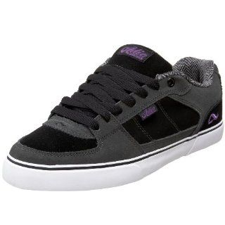 : Adio Mens Riviera Skate Shoe,Charcoal/Black/ Purple,5 E US: Shoes
