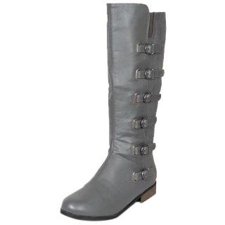 Bumper Freda 10 Grey Knee High Motorcycle Riding Boots