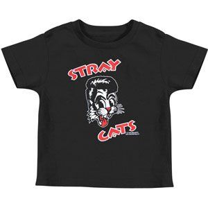 Rockabilia Stray Cats Cat Logo T shirt: Clothing