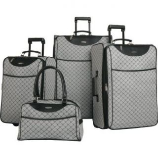 Pierre Cardin Signature 4 Piece Luggage Set, Grey, One