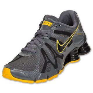  NIKE Mens Shox Turbo+ 13 LAF Shoe, Anthracite/Black/Yellow Shoes