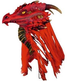 Red Brimstone Dragon Costume Mask Highly Detailed