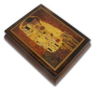Abstract Romantic Couple Theme Inlaid Small Ercolano Music Box (There