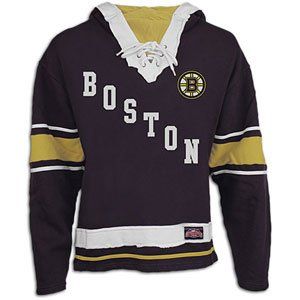 Old Time Hockey Boston Bruins The Lace Hooded Sweatshirt
