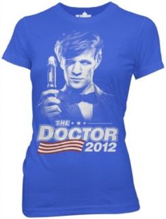 Doctor Who 2012 Election Juniors Blue Tee Clothing