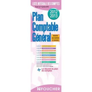 PLAN COMPTABLE GENERAL (EDITION 2012/2013)   Achat / Vente livre pas