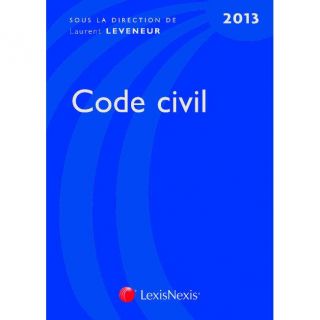 Code civil (edition 2013)   Achat / Vente livre Laurent Leveneur pas