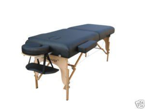 77 Long 4 Pad Black Portable Massage Table Spa Tattoo