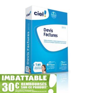 Ciel Devis Factures 2013 + 1 an dassistance   Achat / Vente LOGICIEL