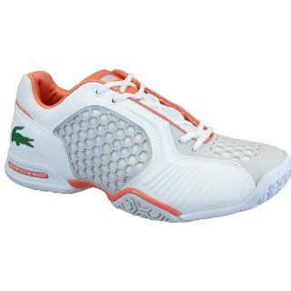 White Orange Tennis Sneakers (Womens 5.5, White Orange) Shoes