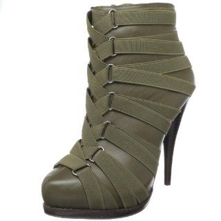STEVEN by Steve Madden Womens Caylyn Ankle Boot,Olive,8.5 M US Shoes