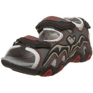 Toddler Jr Strike Sandal,Grey Red,29 EU (11 M US Little Kid) Shoes