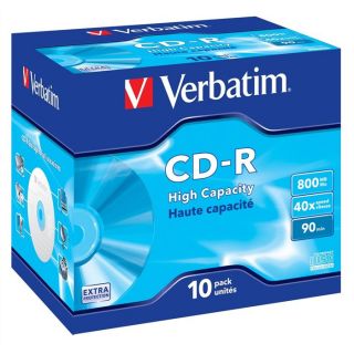 Verbatim CDR 800 Mo 90 min 40X (10)   Achat / Vente CD   DVD   BLU RAY