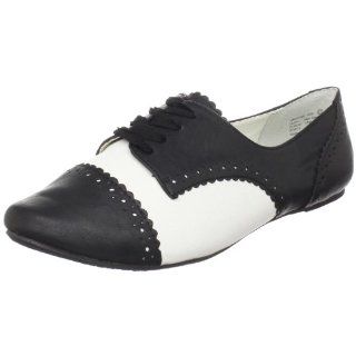  Not Rated Womens Jazzibel Oxford,Black/White,6 M US: Shoes