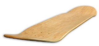 Blank Decks Warning Skateboard Deck (Natural) Sports