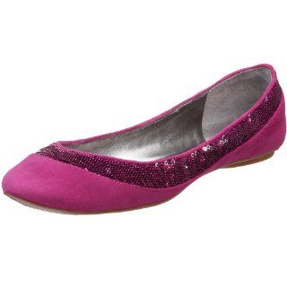 GUESS Womens Eisner Flat,Pink Multi Suede,5 M: Shoes